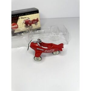 Coke Pedal Plane Collector Edition, Coca-Cola, 1/18 Scale 3" x 2" x 2" (1997)